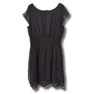 Bar III Navy Flutter Sleeve Cocktail Dress